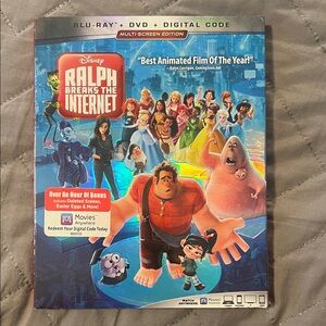 Disney Ralph Breaks the Internet Blu-Ray DVD with Colorful Cover